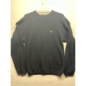 tommy hilfiger crewneck 100% cotton mens large navy blue